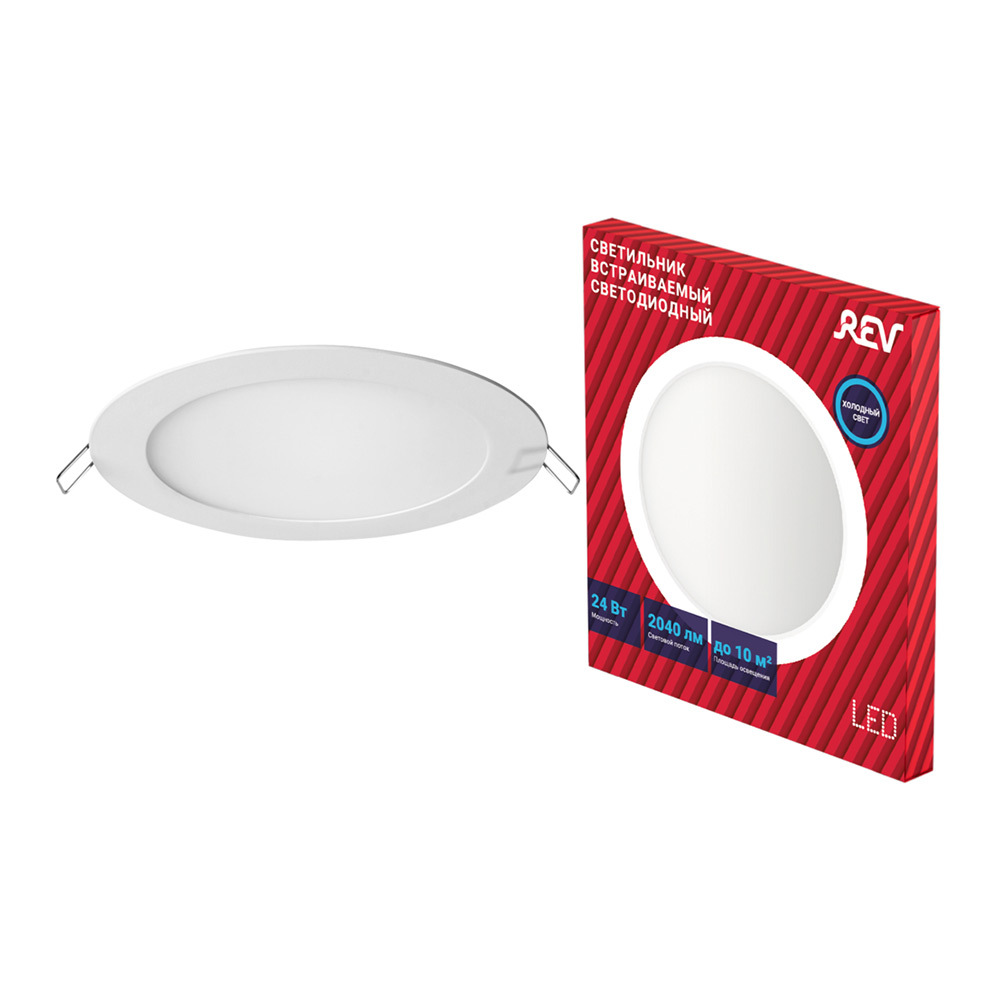 original-10018.jpg Светильник встраиваемый светодиодный белый 24 Вт 6500К IP20 Rev ДВО (28943 2) — изображение 1