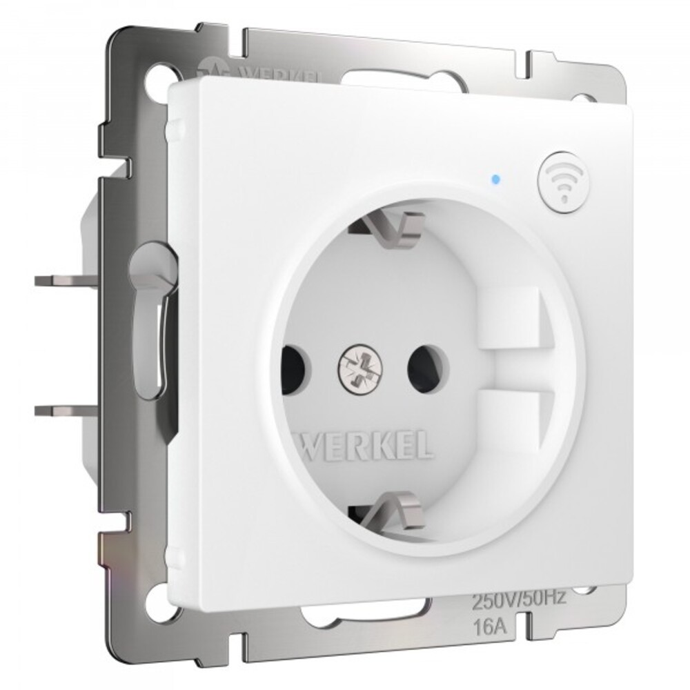 original-10095.jpg Умная розетка Werkel Minimir Home (W1171601) скрытая установка белая с заземлением — изображение 1
