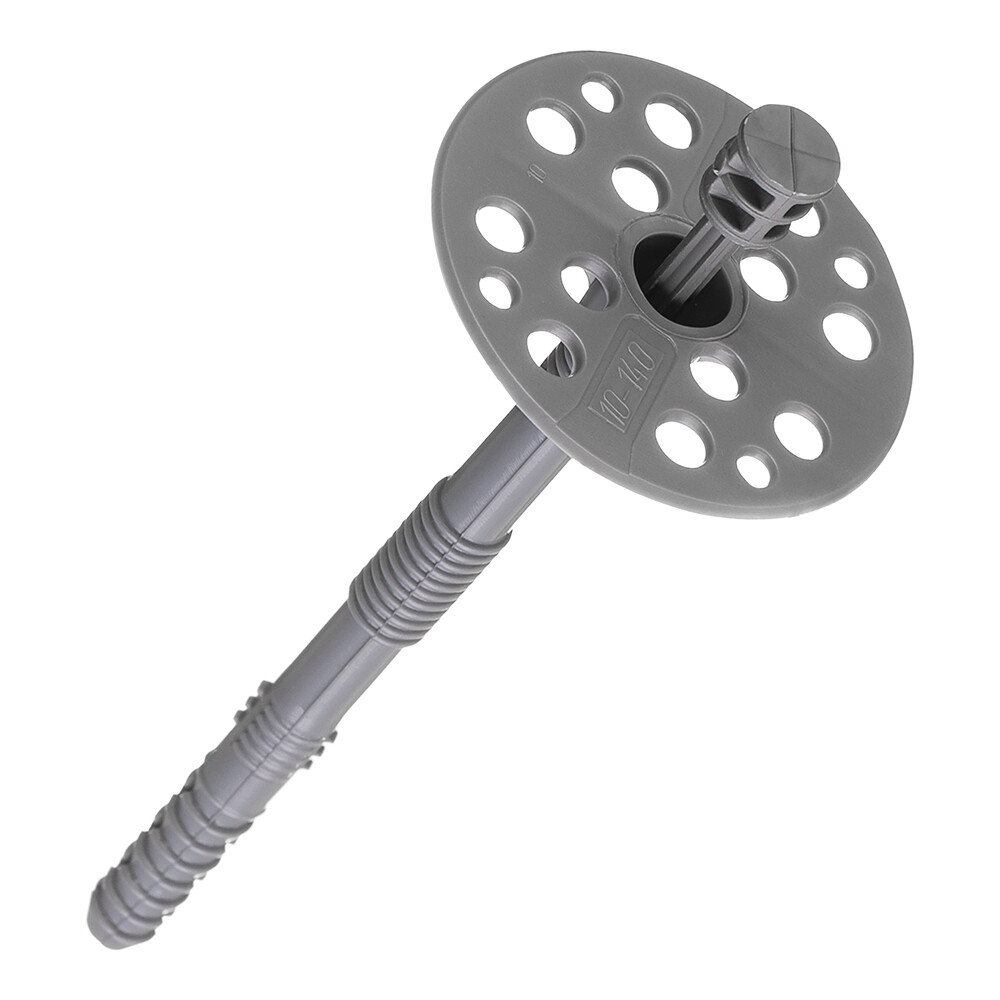 original-10112.jpg Дюбель для теплоизоляции Daxmer 10х140 мм пластиковый гвоздь (250 шт.) — изображение 1