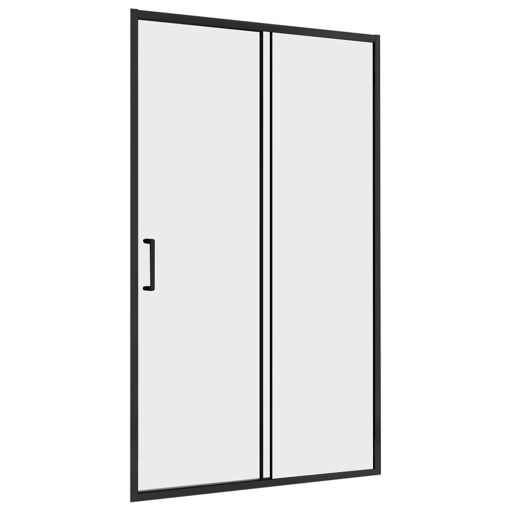 original-10190.jpg Душевая дверь Abber стекло прозрачное 100х190 см профиль черный 5 мм раздвижная (AG30100B5) — изображение 1