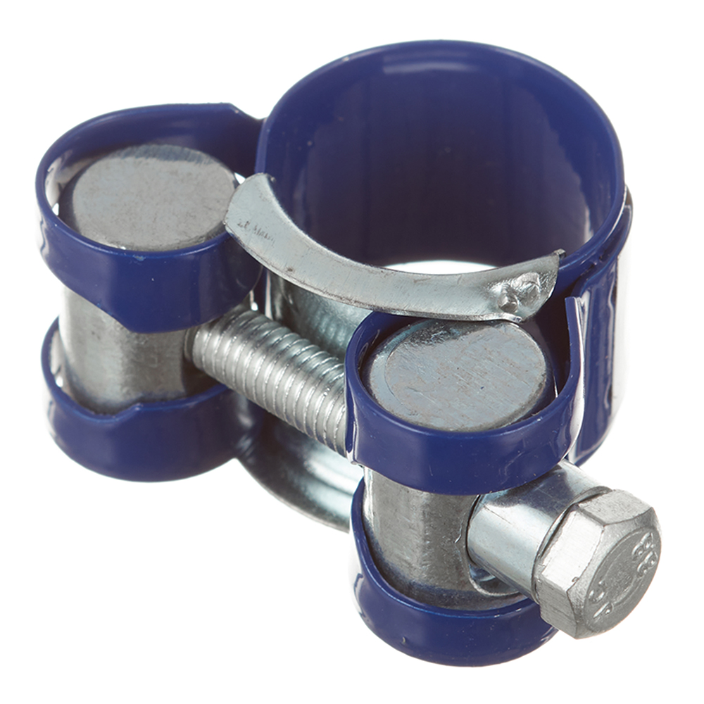 original-10202.jpg Хомут силовой Hard-Fix 17-19 мм оцинкованная сталь с полимерным покрытием одноболтовый — изображение 1