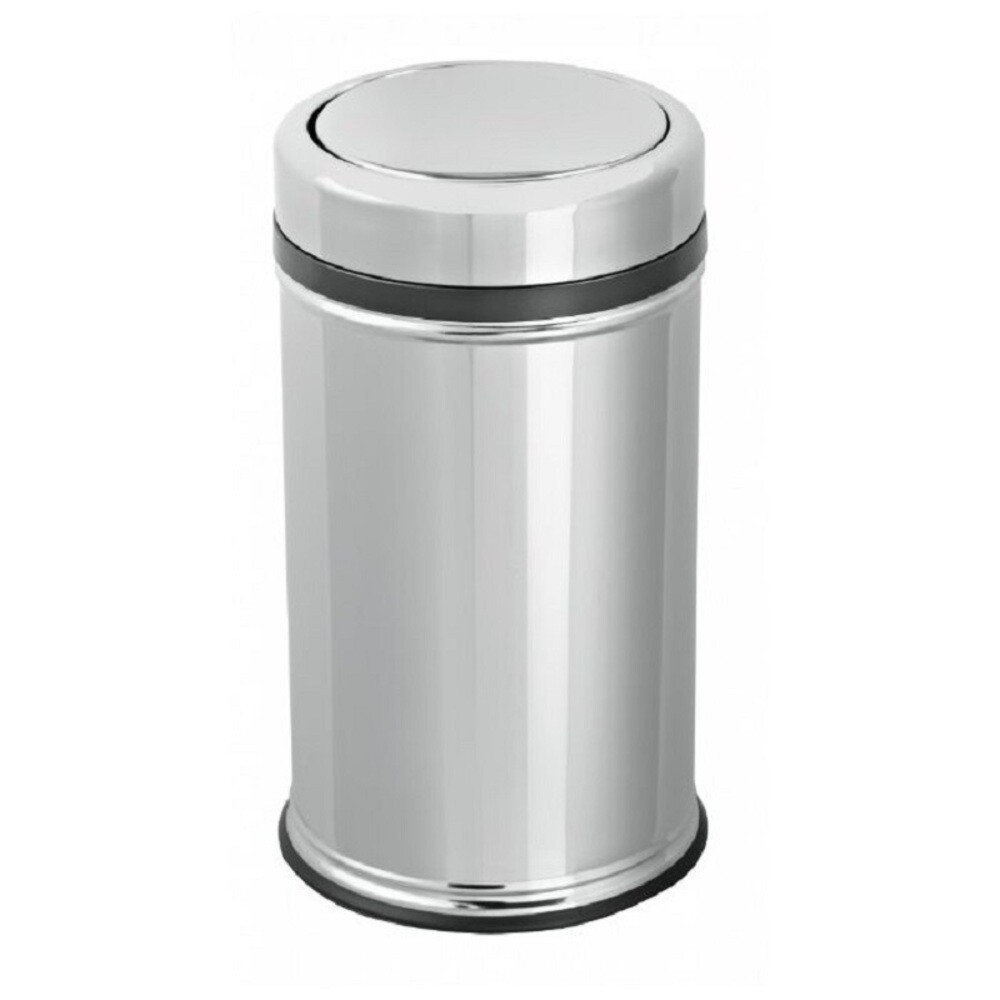 original-10217.jpg Контейнер для мусора Primanova с вращающейся крышкой 20 л металл хром — изображение 1