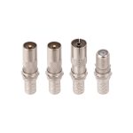 Кабель коаксиальный телевизионный RG-6U 1х6,8 мм Rexant c переходниками белый (20 м)