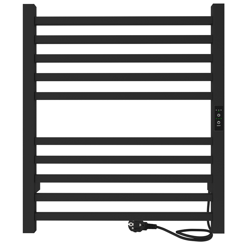 original-10288.jpg Полотенцесушитель электрический Indigo Attic 600х530 мм 80 Вт с терморегулятором черный муар — изображение 1