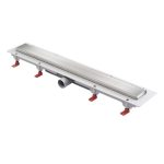 Лоток душевой MCH Klasik с комбинированным затвором 650х60 мм d40 мм решетка из нержавеющей стали (CH650KN)