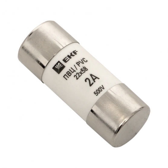 original-10325.jpg Вставка плавкая EKF PROxima ПВЦ 2А 50 кА 220 В цилиндрическая (10 шт.) (pvc-22x58-2) — изображение 1