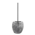 Ершик для унитаза WasserKraft Eider напольный металл/полирезин хром (K-33327)