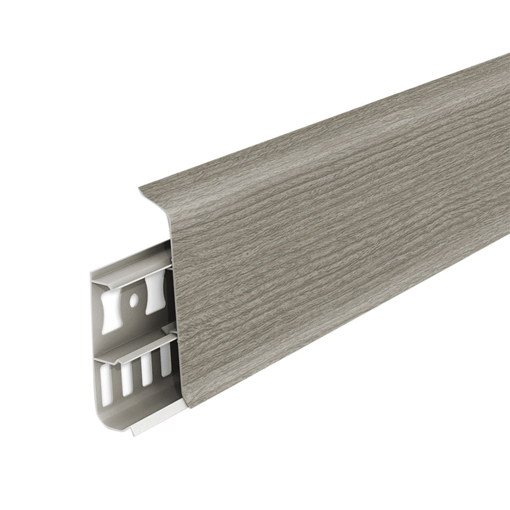 original-10478.jpg Плинтус ПВХ напольный Деконика 70 мм клен северный 2200 мм Г-профиль с кабель-каналом — изображение 1