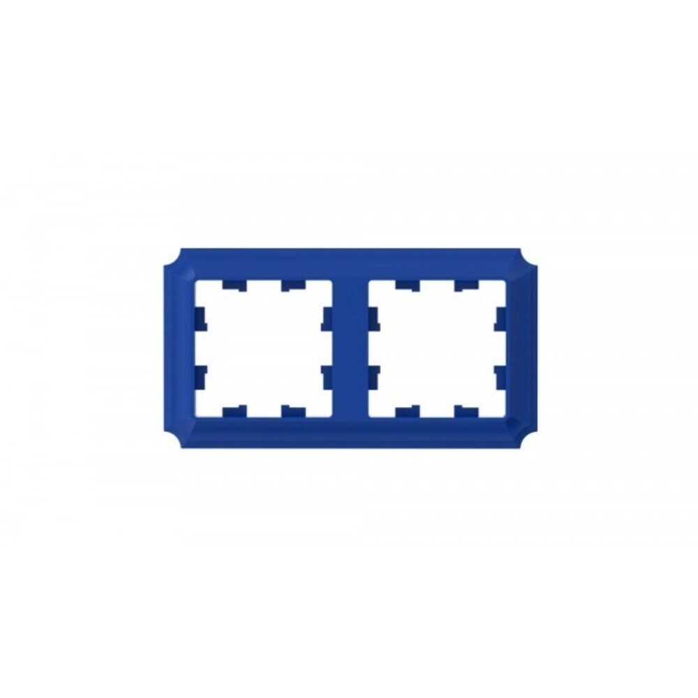 original-10593.jpg Рамка Systeme Electric AtlasDesign Antique двухместная аквамарин (ATN101102) — изображение 1