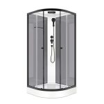 Душевая кабина Domani-Spa Delight Slim 90х90х218 см стекло прозрачное 4 мм с низким поддоном полукруг