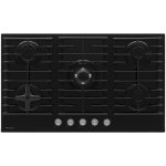 Варочная панель газовая Krona Hagel 90 BL W FC 5 конфорок черная