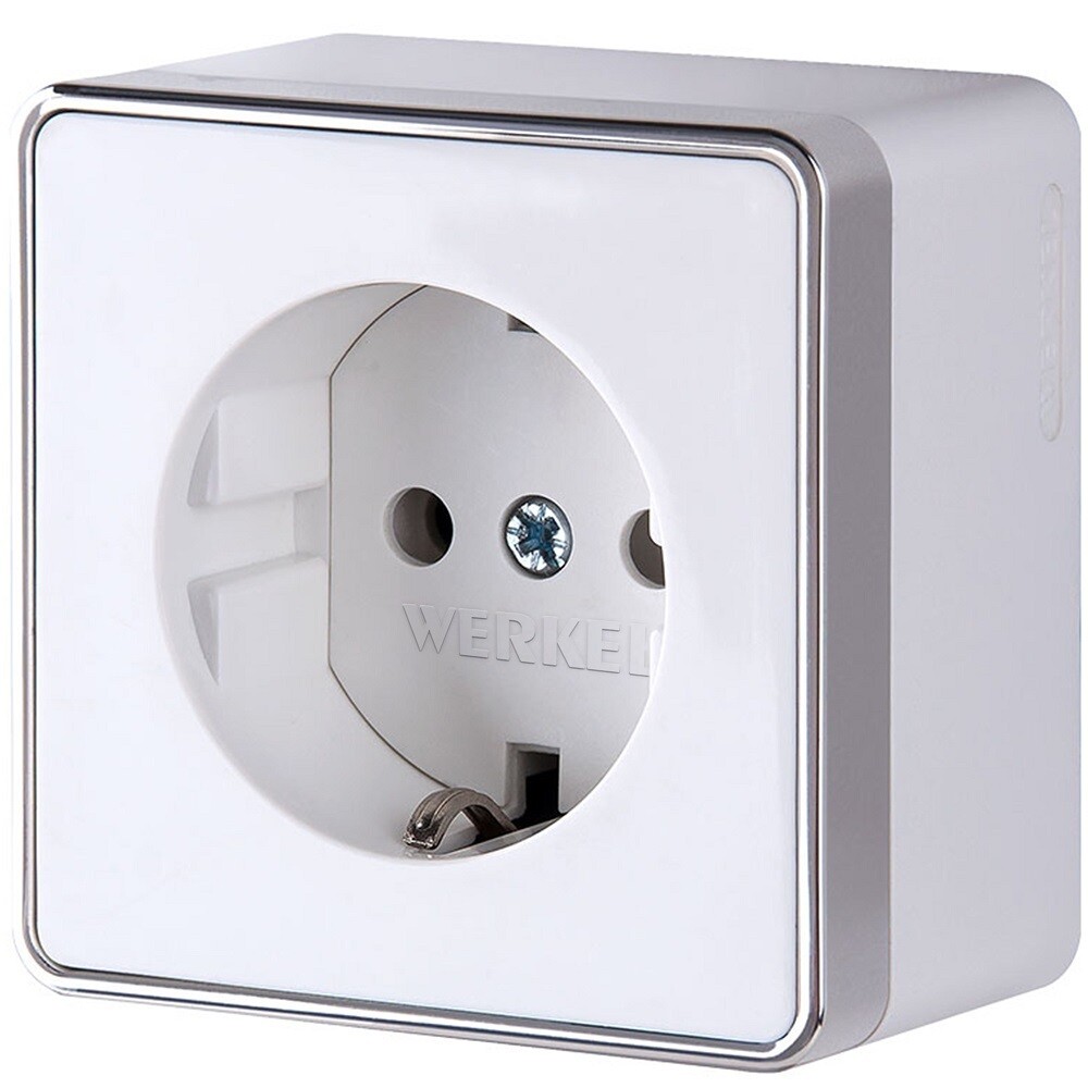 original-10634.jpg Розетка Werkel Gallant накладная белая (a051584) — изображение 1