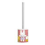 Ершик для унитаза WasserKraft Ammer напольный металл/полирезин розовый (K-6427)