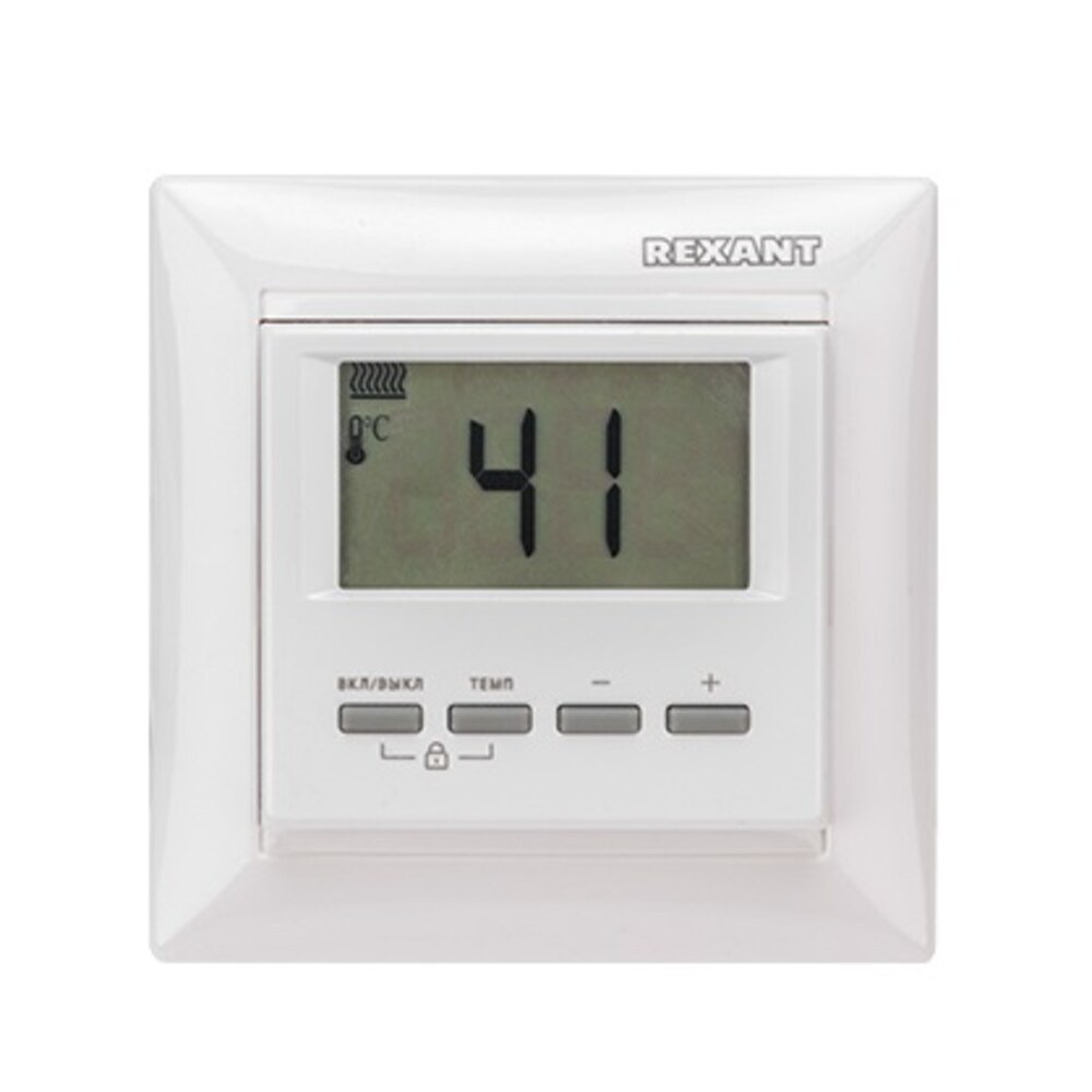 original-10702.jpg Терморегулятор цифровой для теплого пола Rexant RX-511H белый — изображение 1