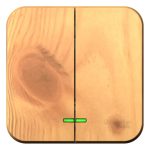 Выключатель Systeme Electric Blanca двухклавишный накладной ясень (BLNVA105005)