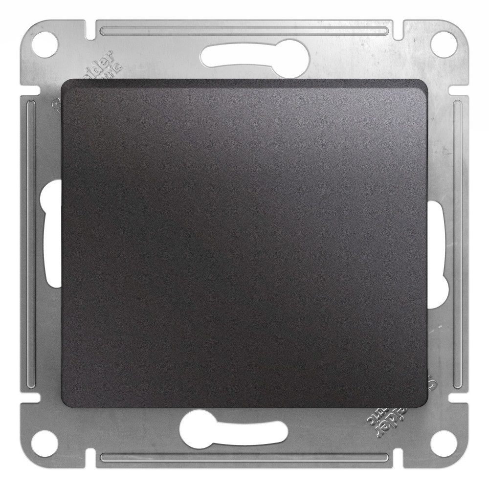 original-10814.jpg Выключатель Systeme Electric Glossa одноклавишный встраиваемый графит (GSL001311) — изображение 1