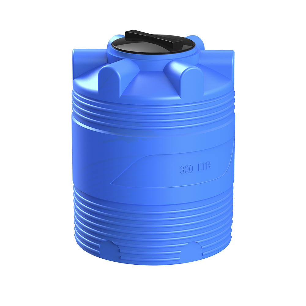 original-1082.jpg Емкость Polimer Group V-300 300 л пластиковая с крышкой синяя — изображение 1