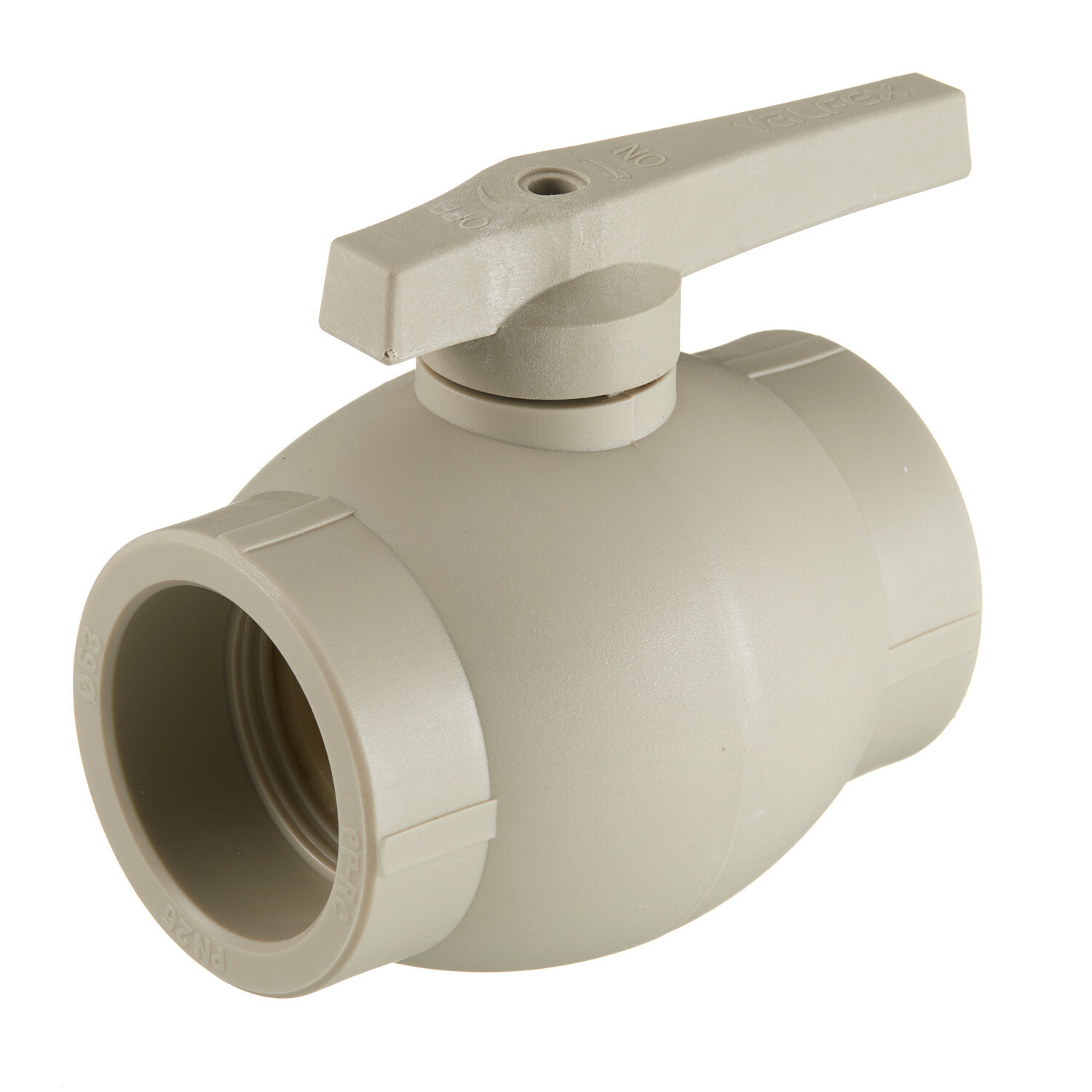 original-10909.jpg Кран шаровой полипропиленовый Valfex 63 мм серый (10144063Г) — изображение 1