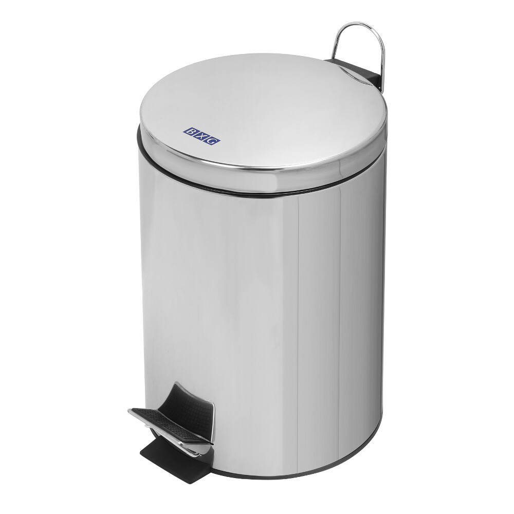 original-10943.jpg Ведро для мусора BXG TCR-20 с крышкой 20 л металл хром с педалью — изображение 1
