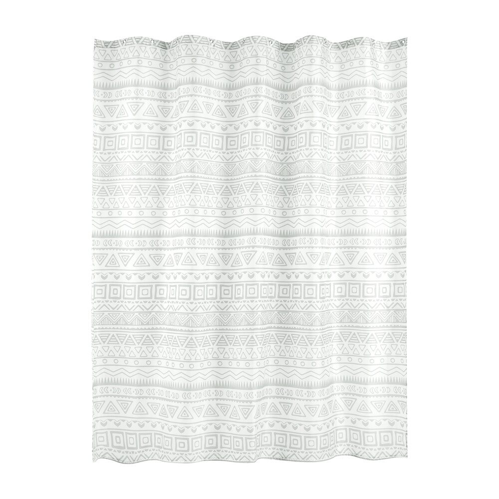 original-11041.jpg Штора для ванны Moroshka Nomads 1800х1800 мм полиэстер серая/белая (915-301-02) — изображение 1