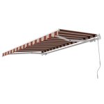 Выдвижной навес маркиза 3х2 м Sunset Boutique Hermitage бордовый/бежевый