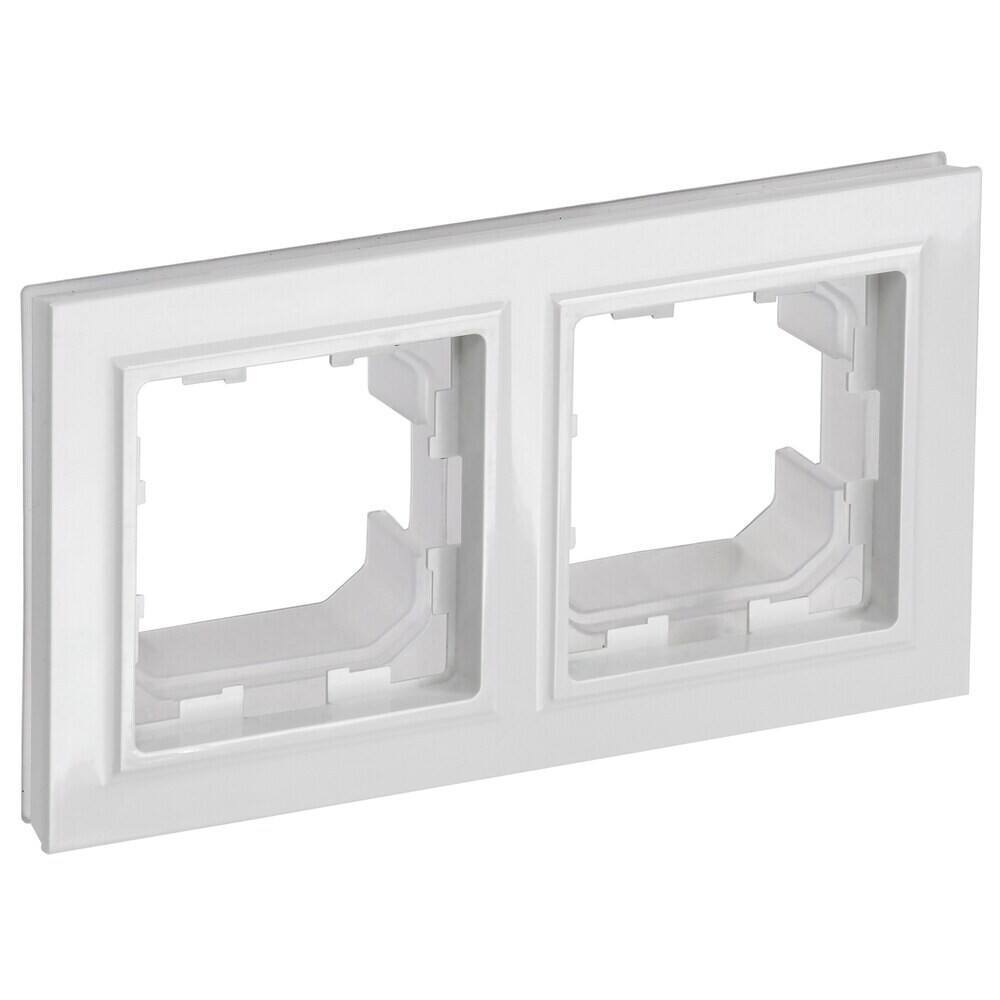 original-11104.jpg Рамка IEK Brite РУ-2-БрБ-44 двухместная белая (BR-M22-44-K01) — изображение 1