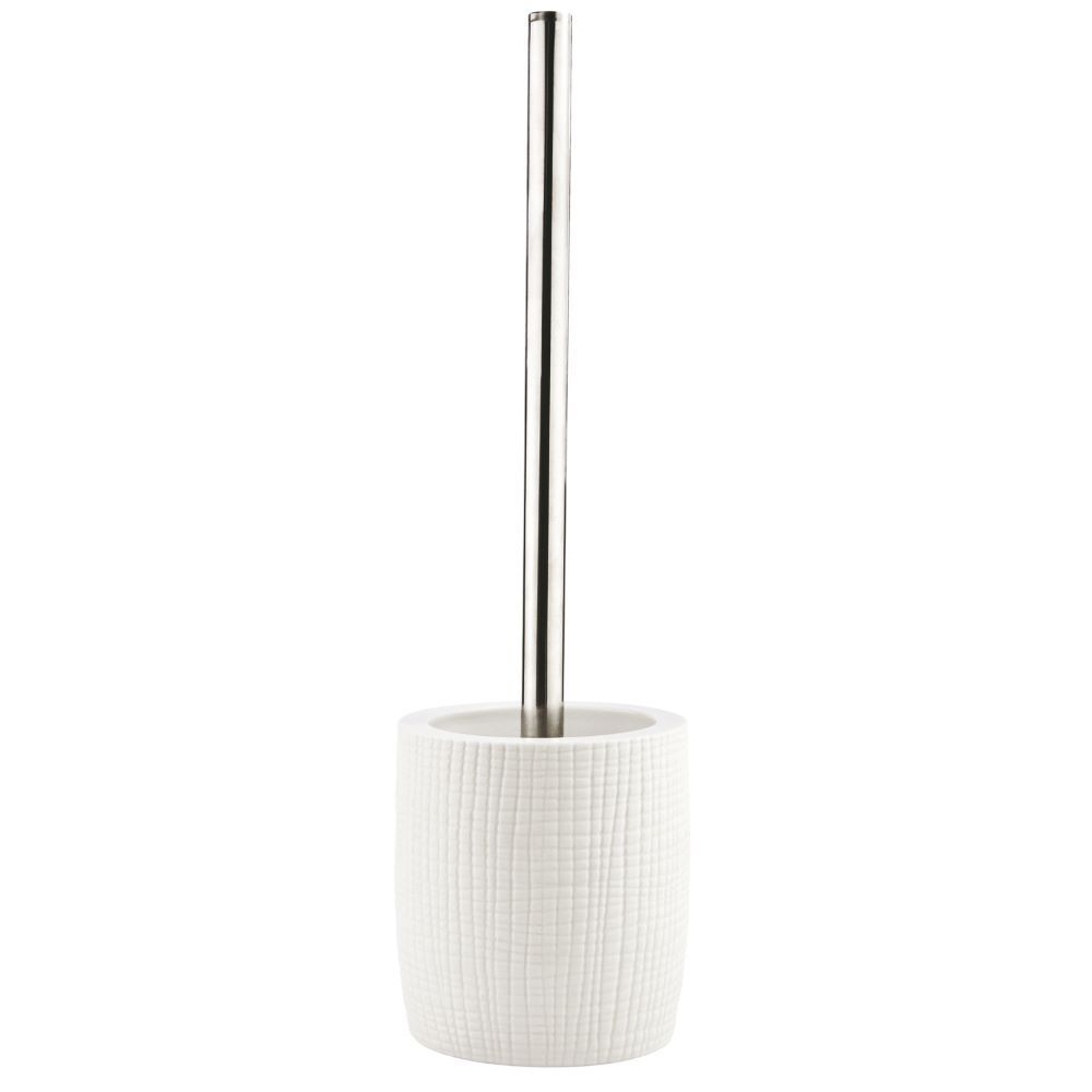 original-11250.jpg Ершик для унитаза WasserKraft Dinkel напольный металл/полирезин хром/белый (K-4627) — изображение 1