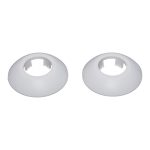 Обвод для труб ПВХ декоративный 28 мм белый матовый (2 шт.)