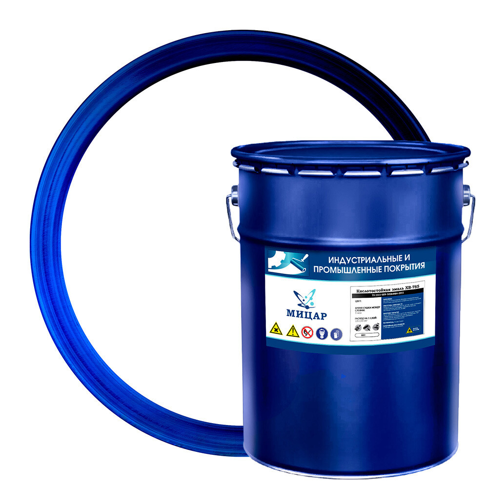 original-11445.jpg Эмаль антикоррозионная Мицар ХВ-785 белая матовая 20 кг — изображение 1