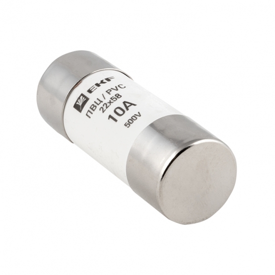 original-1146.jpg Вставка плавкая EKF PROxima ПВЦ 10А 50 кА 220 В цилиндрическая (10 шт.) (pvc-22x58-10) — изображение 1