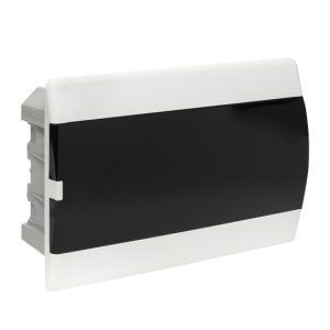 Щит распределительный встраиваемый EKF SlimBox PROxima ЩРВ-П-18 пластиковый IP41 230х395х100 мм 18 модулей прозрачная дверь серый
