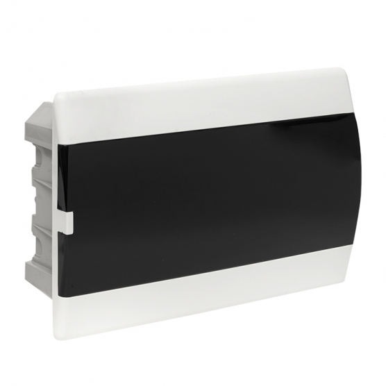 original-11473.jpg Щит распределительный встраиваемый EKF SlimBox PROxima ЩРВ-П-18 пластиковый IP41 230х395х100 мм 18 модулей прозрачная дверь серый — изображение 1