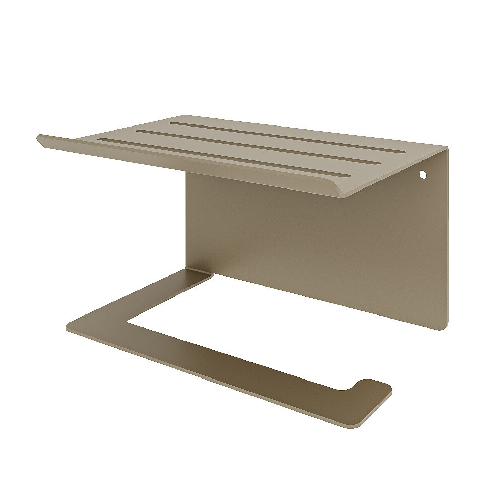 original-1149.jpg Держатель для туалетной бумаги Unit с полкой металл золото (74104559) — изображение 1