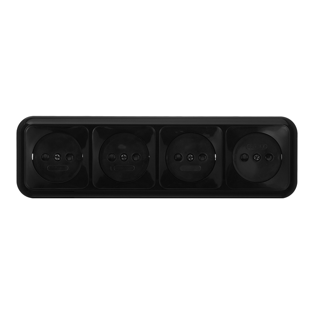 original-11525.jpg Розетка Svet накладная черная со шторками (EV0361-8341) — изображение 1