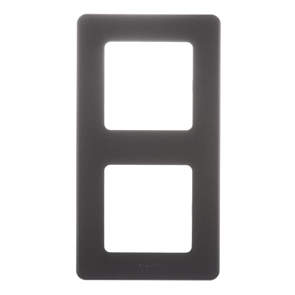 original-11571.jpg Рамка Legrand Inspiria двухместная антрацит (673943) — изображение 1