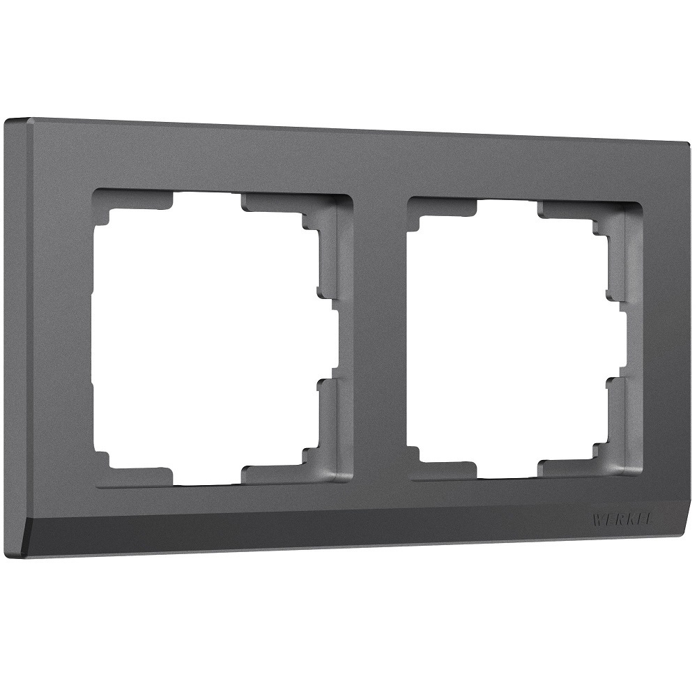 original-11592.jpg Рамка Werkel Stark двухместная графит матовая (a063116) — изображение 1