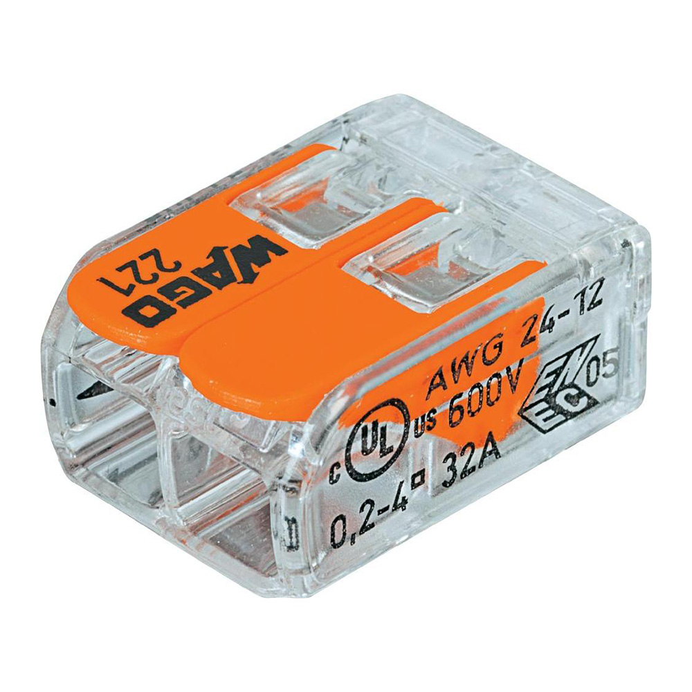 original-11602.jpg Клемма на 2 провода Wago 221-412 0,2-4 кв.мм с рычажками без пасты (100 шт.) (ЦБ-00015777/808435) — изображение 1