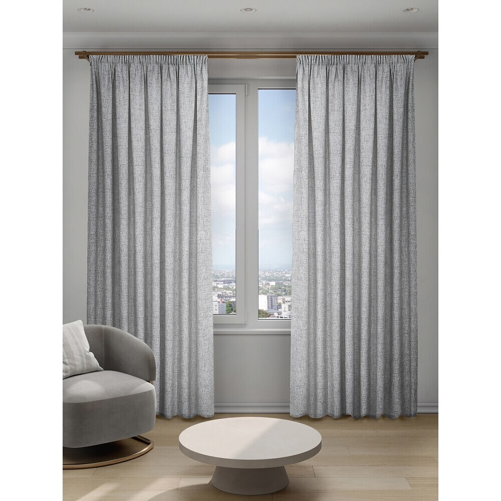 original-11643.jpg Штора рогожка серая 200х280 см Decofest Лина (153.764) — изображение 1