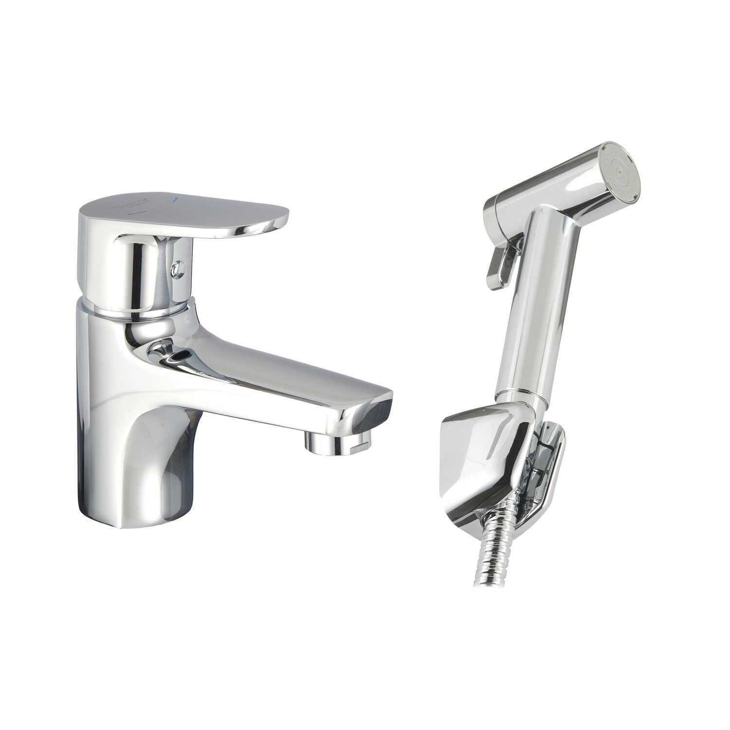 original-11656.jpg Смеситель для раковины с гигиеническим душем двухрежимным Corsa Deco CX хром однорычажный (FBCXH) — изображение 1