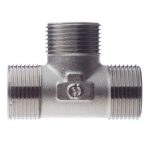 Тройник Stout 3/4 НР(ш) х 3/4 НР(ш) х 3/4 НР(ш) латунный (SFT-0018-343434)