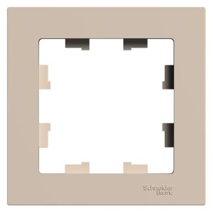 Рамка Systeme Electric AtlasDesign одноместная песочная (ATN001201)