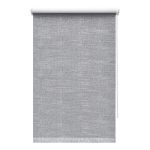 Рулонная штора блэкаут 160х175 см Decofest Каролина серая