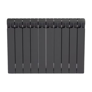 Радиатор биметаллический Rifar Monolit 500 мм 10 секций 3/4 боковое подключение серый