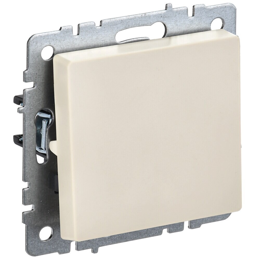 original-12027.jpg Выключатель IEK Brite ВС10-1-0-БрКр одноклавишный встраиваемый бежевый (BR-V10-0-10-K10) — изображение 1