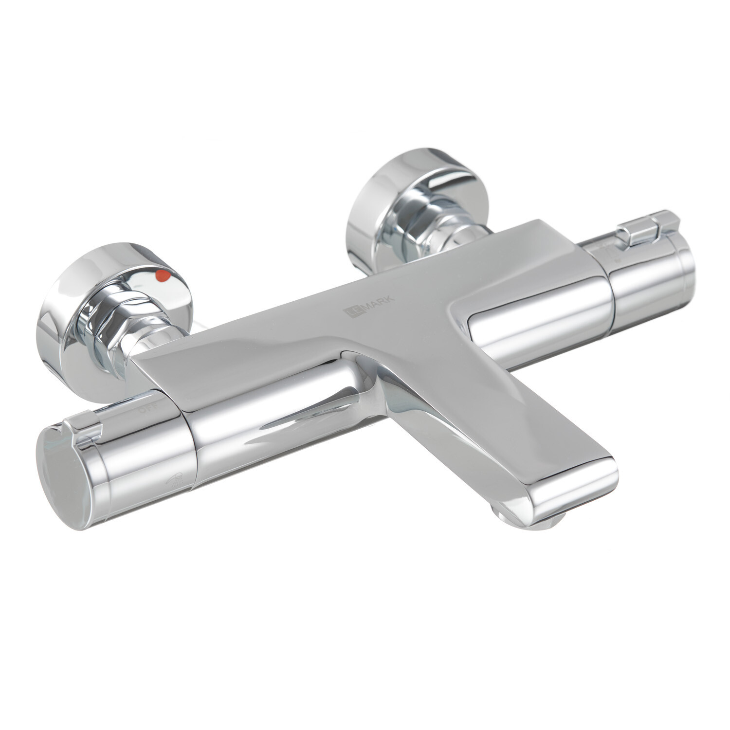 original-12028.jpg Смеситель для ванны Lemark Yeti хром термостатический с коротким изливом с лейкой (LM7832C) — изображение 1