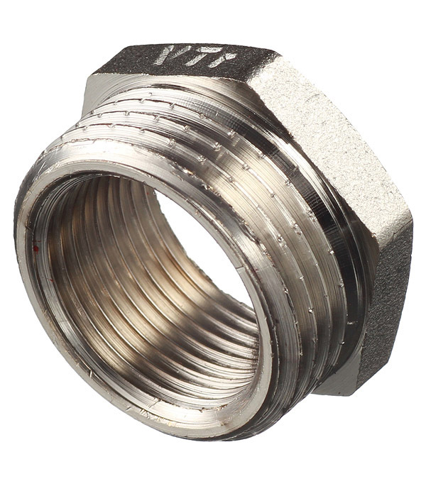 original-12054.jpg Футорка Valtec 1 НР(ш) х 3/4 ВР(г) латунная (VTr.581.N.0605) — изображение 1