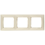 Рамка Legrand Valena трехместная слоновая кость (695633)