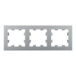 Рамка Systeme Electric AtlasDesign трехместная алюминий (ATN000303)