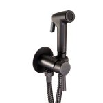 Смеситель с гигиеническим душем встраиваемый Corsa Deco со скрытой частью в комплекте графит (HF001MG)