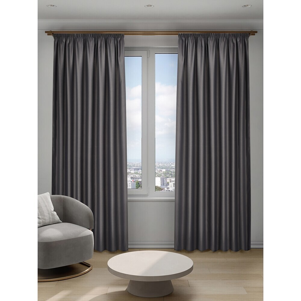 original-12259.jpg Штора блэкаут серая 200х280 см Decofest Омбра (153.748) — изображение 1